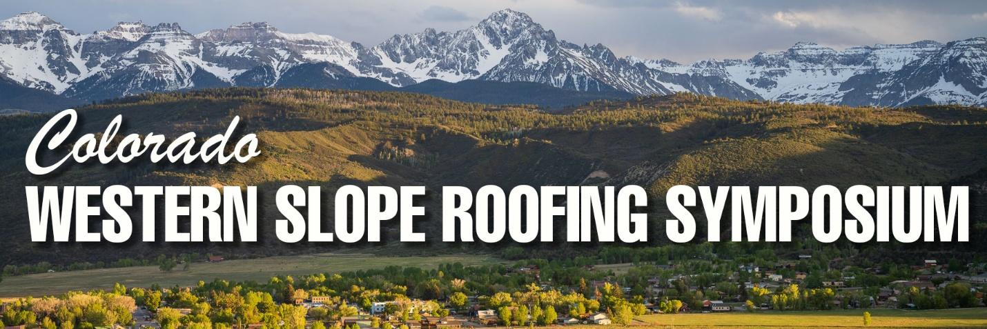 Flyer for Colorado Western States Roofing Symposium.