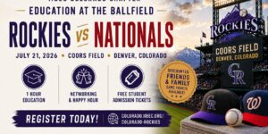 Banner for IIBEC Colorado Chapter's Education at the Ballfield event.